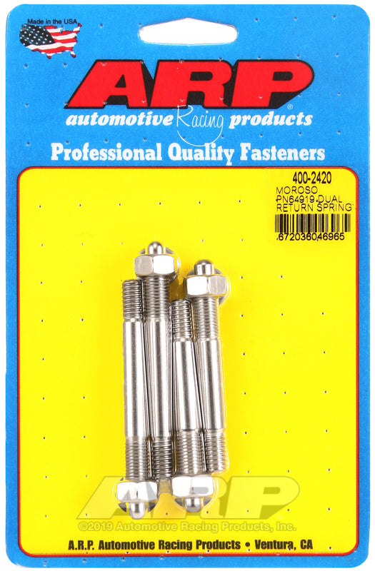 SS Carb Studs Use w/1in Spacer
