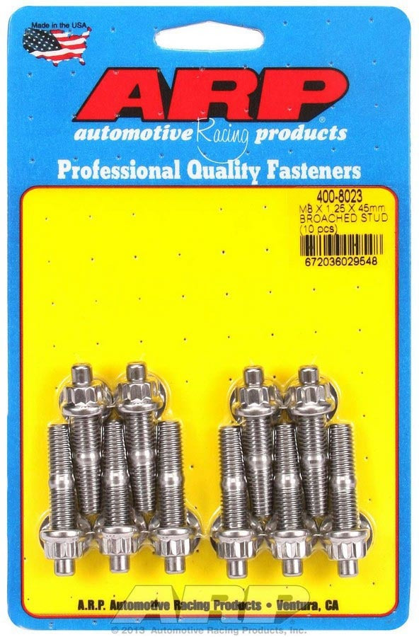 S/S Stud Kit - (10) M8 x 1.25in x 45mm