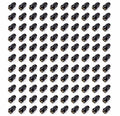 100 Lugnuts 1/2 Acorn Bulge 3/4in Hex Black