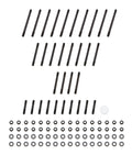 OptiTorque 10517 BBC - 396-454 - Patriot Head Stud Kit - Brodix -2,4,2-3x, Holley