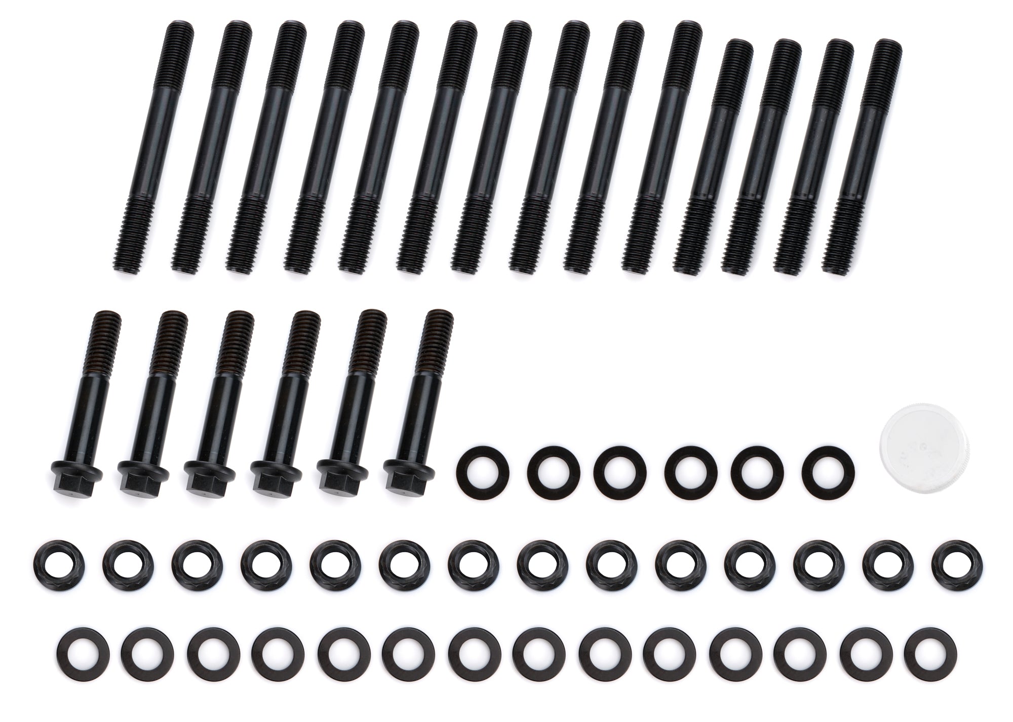 OptiTorque 10546 Engine Block - BBC - Patriot Main Stud Kit - Dart - Big M Splayed Cap Bolts