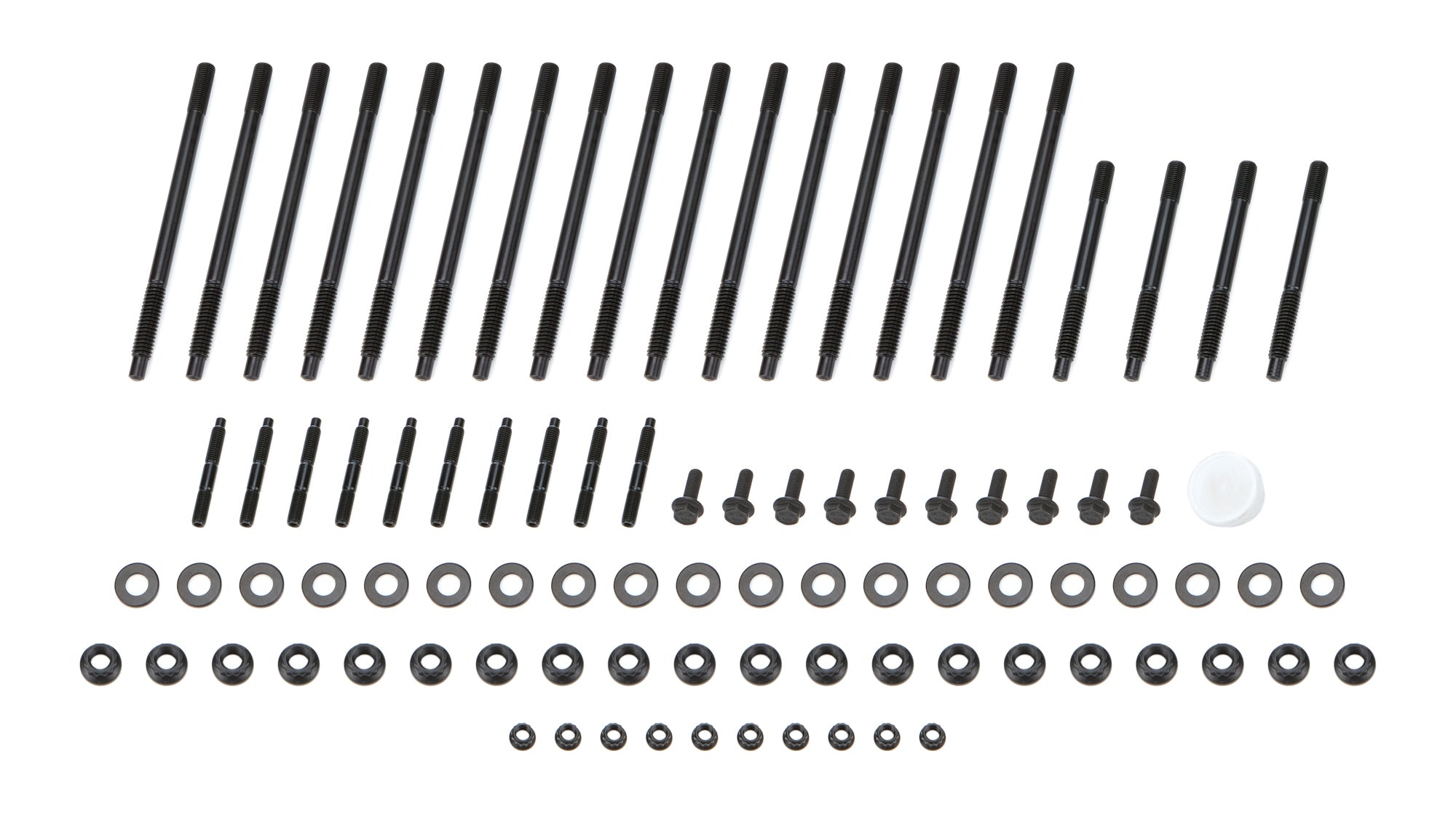 OptiTorque 10575 Chevrolet LS - Gen III LS - TorqueMaster Head Stud Kit (2 Length) 23°, Brodix, Dart, AFR, World, Edelbrock